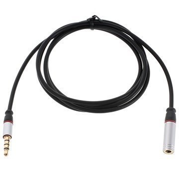 3.5mm / 3.5mm Audio Jatkokaapeli Musta