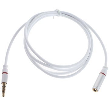 3.5mm / 3.5mm Audio Jatkokaapeli Valkoinen