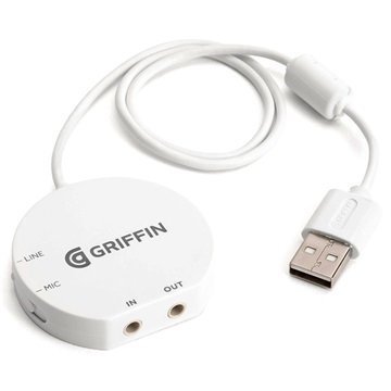 3.5mm / USB Kaapeliadapteri Valkoinen