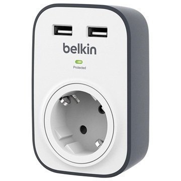 Belkin SurgeCube Kaksois-USB Ylijännitesuoja