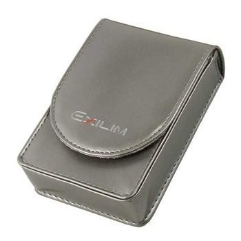 Casio EX-CASEBD14 Faux Leather Case Exilim Zoom EX-Z1 EX-Z270 EX-Z400 Silver