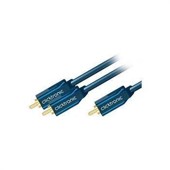 Clicktronic RCA / 2x RCA Subwoofer Cable Y-Audio 10m