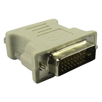 DVI 24+1-Pin Male to VGA 15-Pin Female Adapter