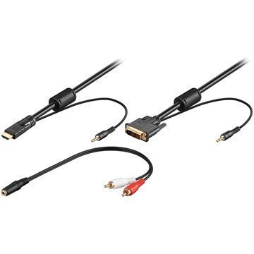 DVI-D / HDMI kaapeli 2 m