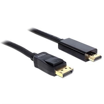 Delock Näyttöportti / HDMI Kaapeli Musta