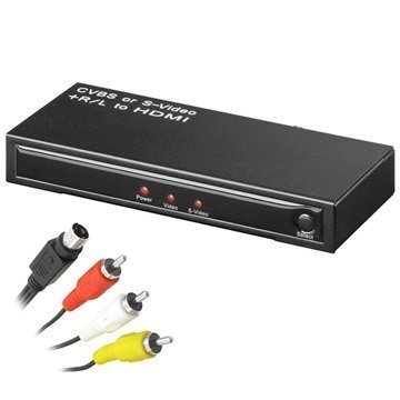 Goobay AVS 41 RCA & S-Video / HDMI Muunnin Adapteri
