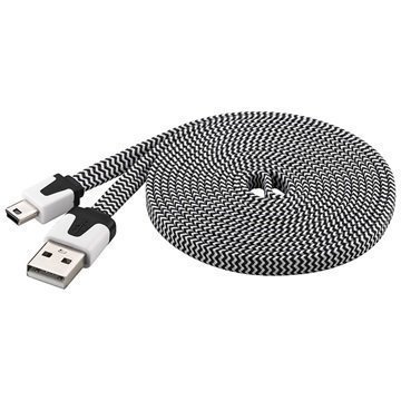 Goobay USB 2.0 / Mini-B Kaapeli 2m Musta / Valkoinen