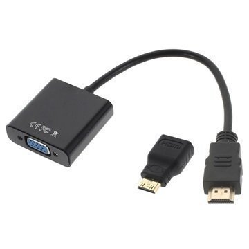 HDMI Mini HDMI / VGA Sovitinkaapeli
