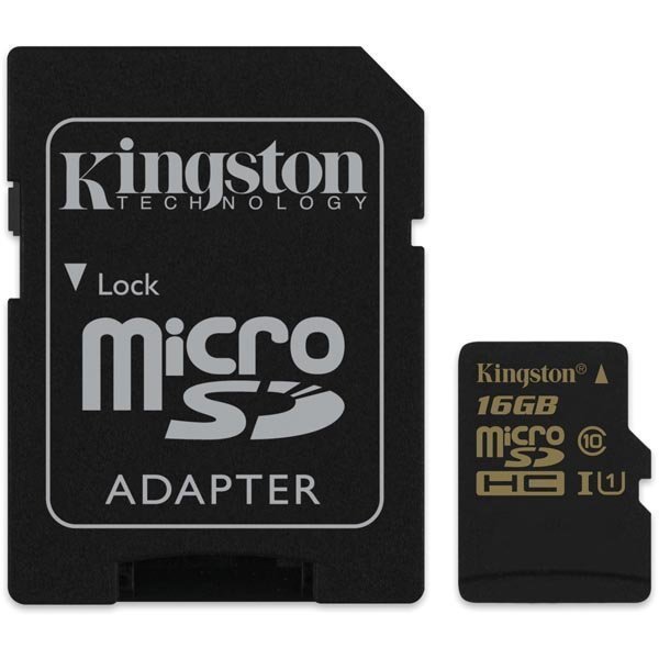 Kingston 16GB microSDHC CL10 UHS-I 90R/45W