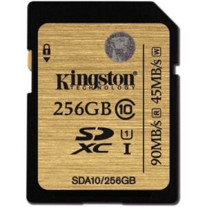 Kingston 256GB SDXC Class 10 UHS-I 90R/45W Flash Card