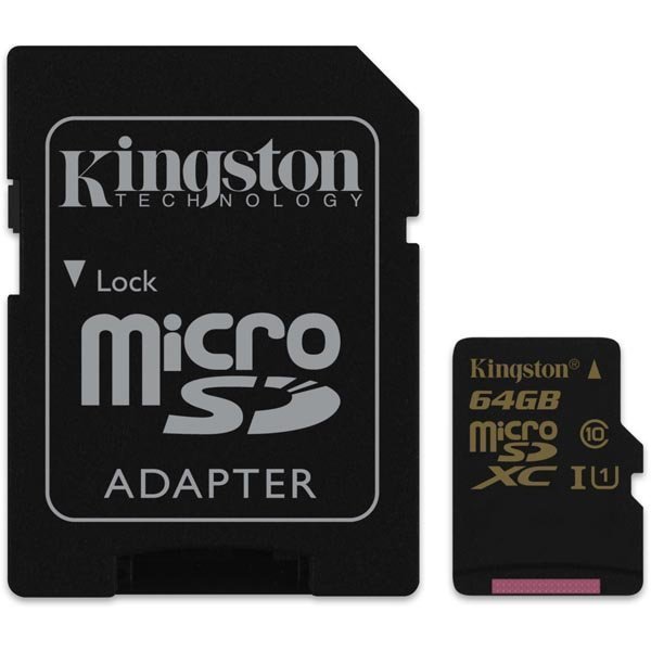 Kingston 64GB microSDXC CL10 UHS-I 90R/45W