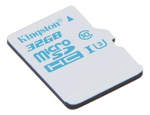 Kingston UHS-I U3 microSDHC card 32GB 90MB/s read and 45MB/s write UHS-I Speed Class 3 white