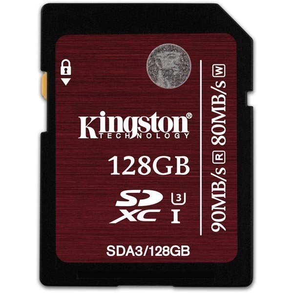 Kingston muistikortti SDXC 128GB UHS-I U3 Class 3 90MB/s