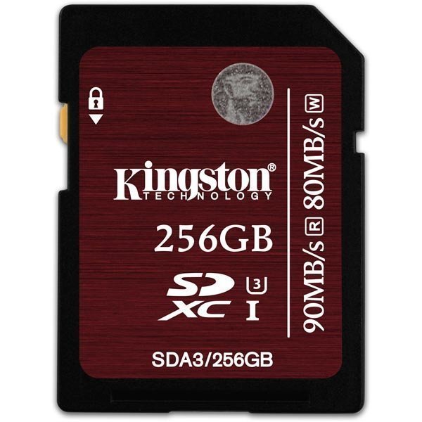 Kingston muistikortti SDXC 256GB UHS-I U3 Class 3 90MB/s