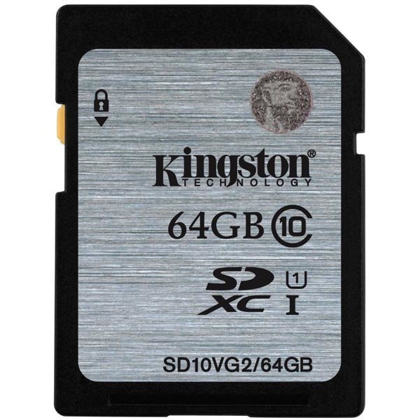 Kingston muistikortti SDXC 64GB UHS-I Class 10 45MB/s