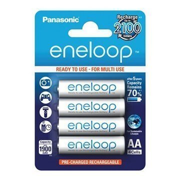 Panasonic Eneloop Ladattavat AA Paristot BK-3MCCE 2000mAh 4 Kpl.