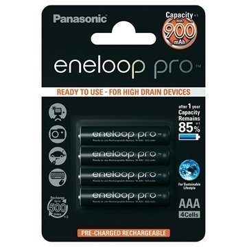 Panasonic Eneloop Pro Ladattavat AAA Paristot 900mAh