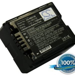 Panasonic VW-VBG130 VWVBG130 VW-VBG130-K yhteensopiva akku 1320 mAh Uusi versio