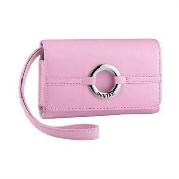 Pentax Leather Case LC-M2 Optio L50 M50 Pink