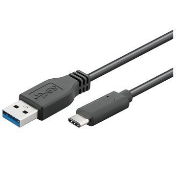 Qnect Superspeed+ USB 3.0 / USB 3.1 Type-C Kaapeli Musta