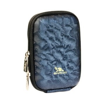 Rivacase 7023 Digital Camera Case Shiny Wave Tummansininen