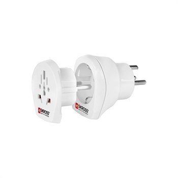 SKROSS Combo Adapter World to Denmark White