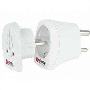 SKROSS Combo Adapter World to India White