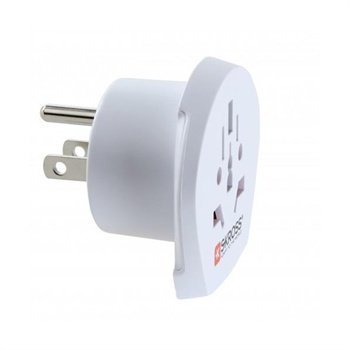 SKROSS Country Adapter World to USA White