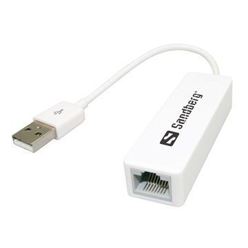 Sandberg 2.0 USB / Verkkosovitin Valkoinen