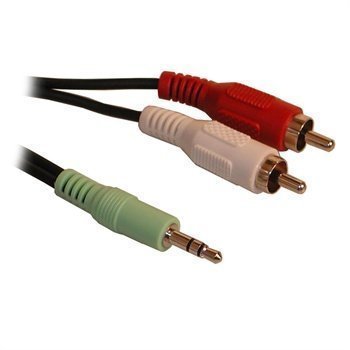 Sandberg MiniJack-M / 2xRCA-M Kaapeli 5m