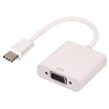 USB 3.1 Type-C / VGA Kaapeliadapteri U3-327 Valkoinen