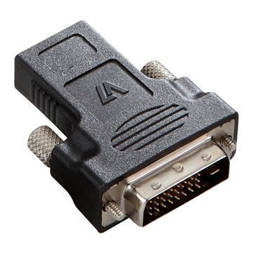 V7 DVI-D / HDMI -adapteri Musta