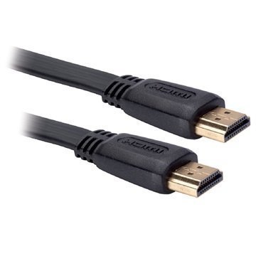 V7 HDMI / HDMI Litteä Kaapeli 3m Musta