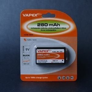 Vapex PP3 / 9V 200 Ni-MH mAh akku 1kpl