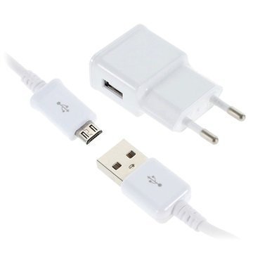 Yleiskäyttöinen USB / MicroUSB Matkalaturi YXT-302 Valkoinen