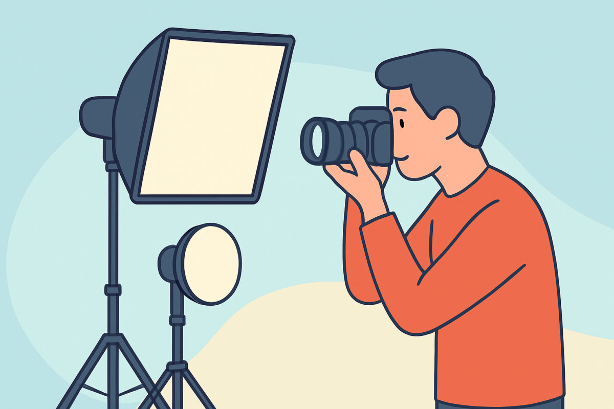 Studiovalot ja softboxit – pehmeän valon rakentaminen